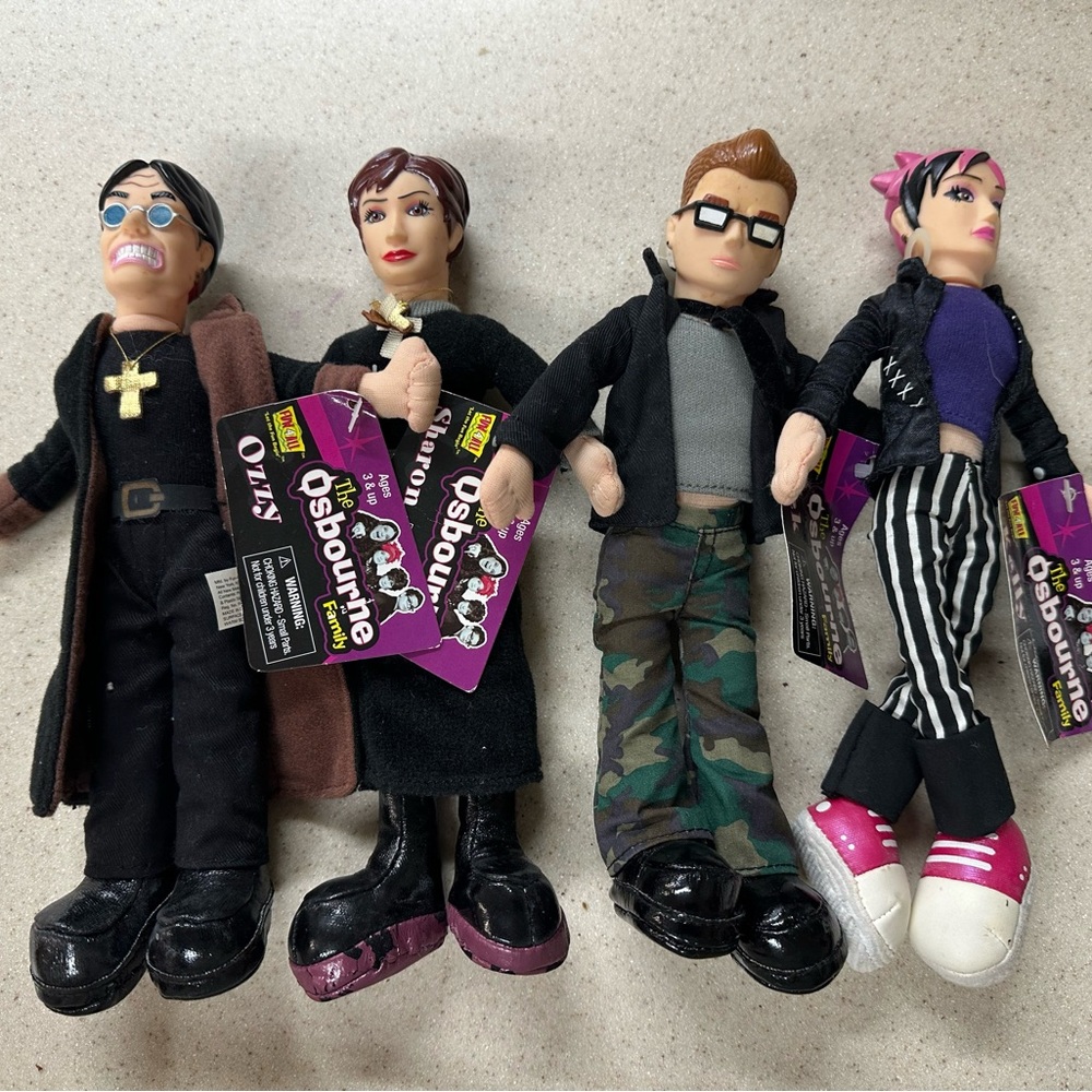 The Osbourne Family Plush Dolls - Set of 4